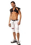 Football costume with shoulder pads